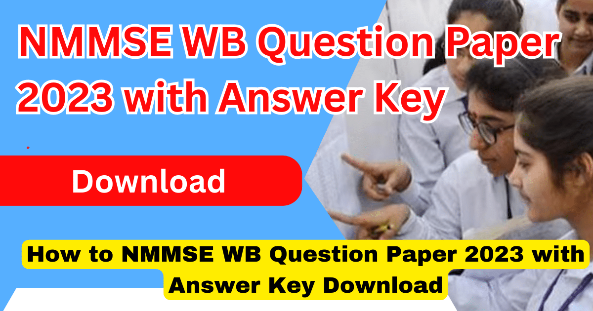 NMMSE WB Question Paper 2023 with Answer Key