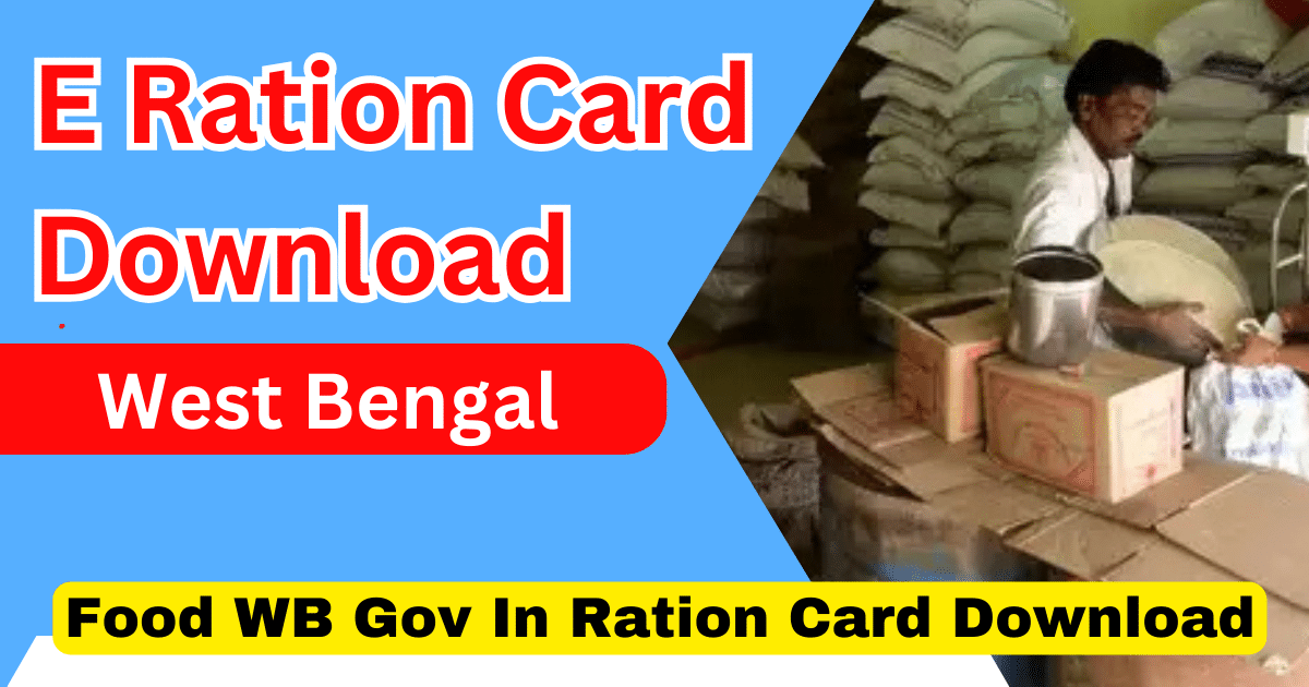 E Ration Card Download West Bengal