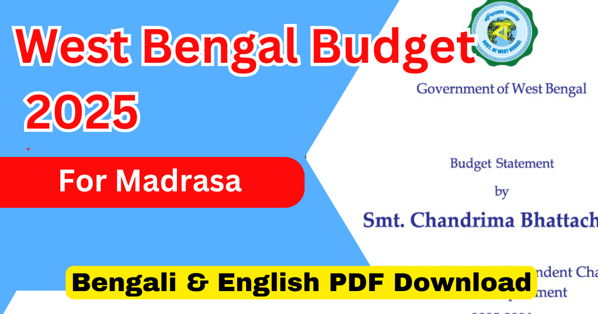 West Bengal Budget for Madrasa