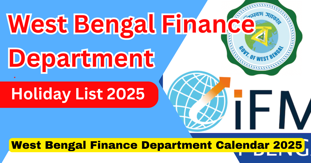 West Bengal Finance Department Holiday List 2025