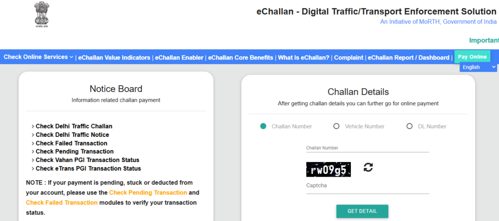 West Bengal Traffic Fine Online Payment