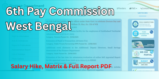 6th Pay Commission West Bengal