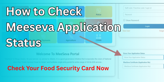 FSC Meeseva Application Status Check