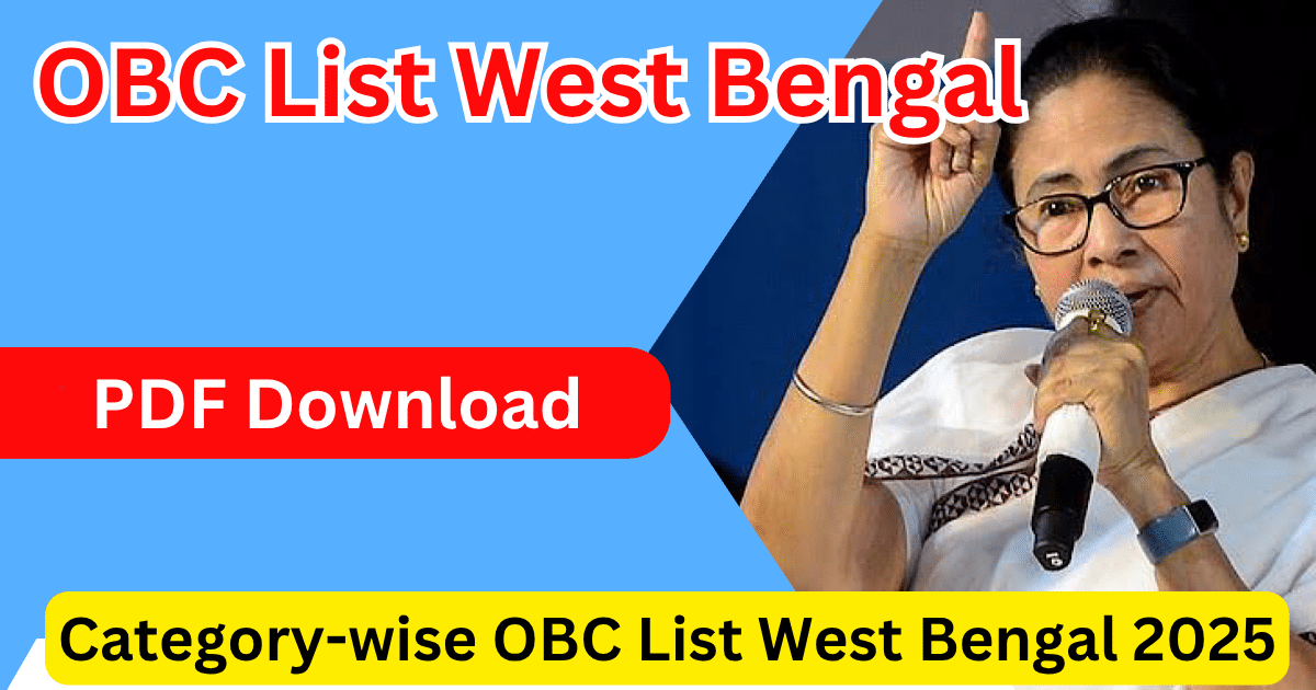OBC List West Bengal