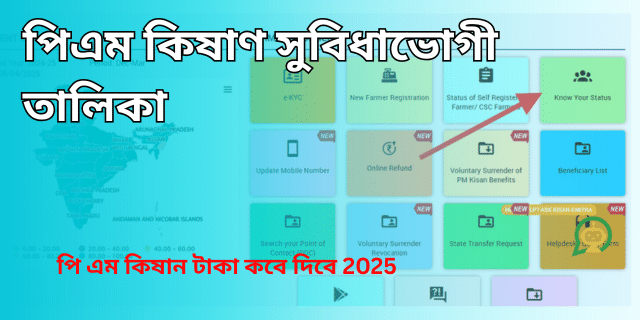 পিএম কিষাণ সুবিধাভোগী তালিকা
