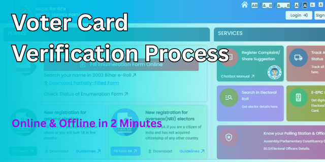 Voter Card Verification Process