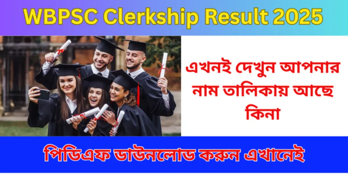WBPSC Clerkship Result 2025 PDF Download