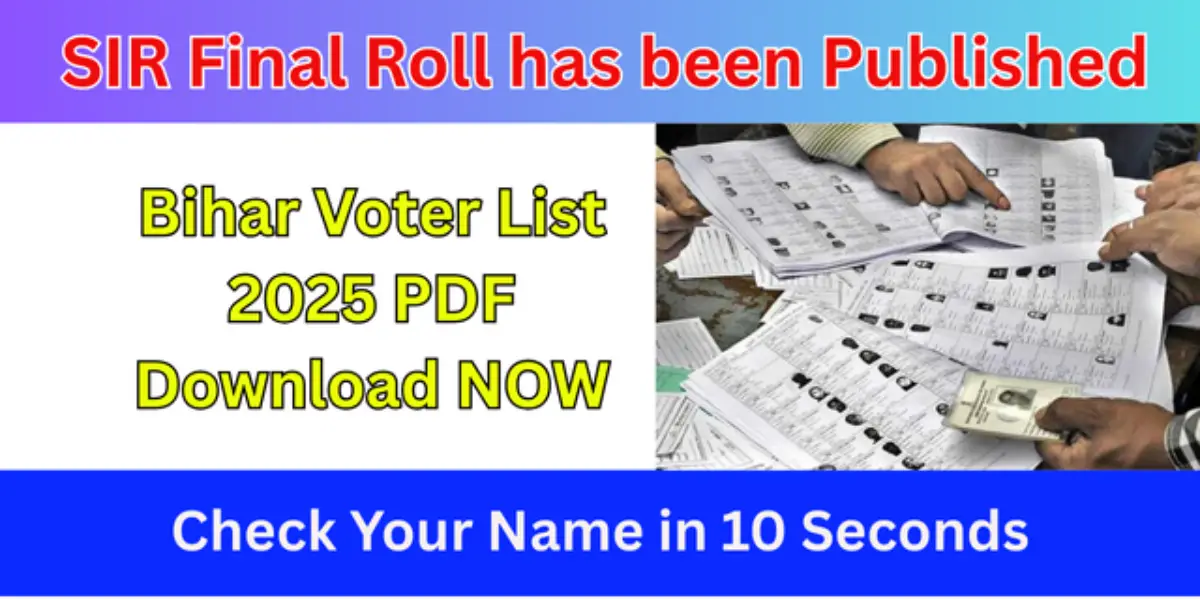 Bihar Voter List 2025 PDF Download
