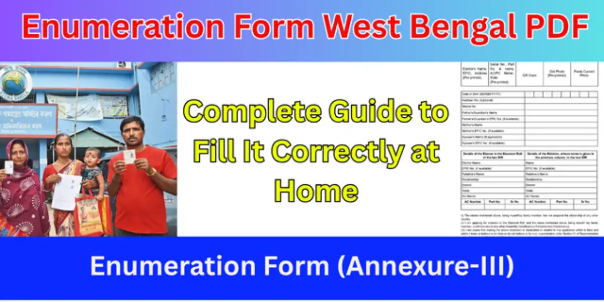Enumeration Form West Bengal PDF