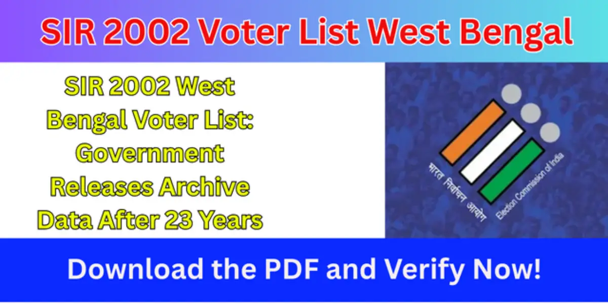 SIR 2002 Voter List West Bengal