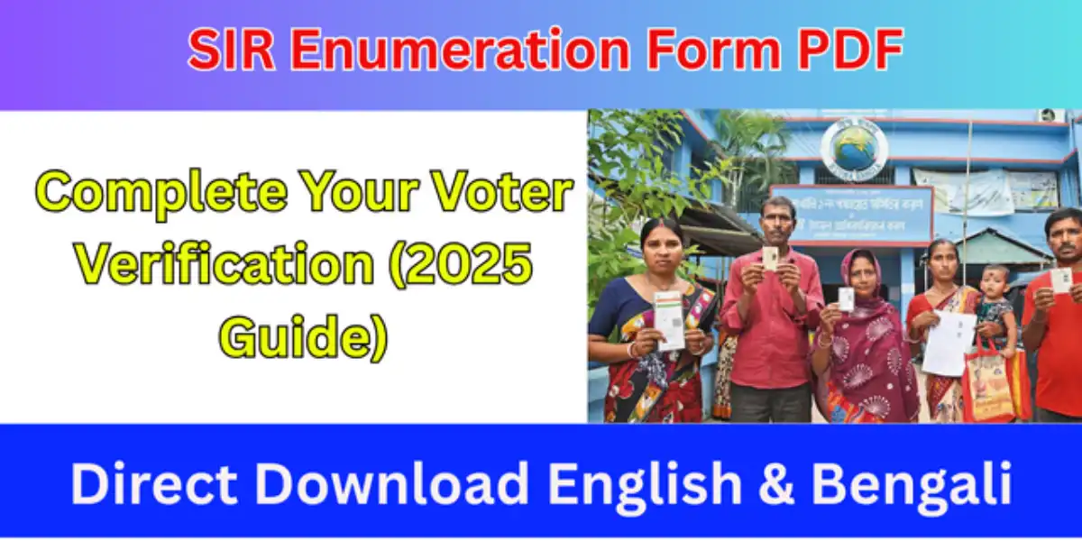 SIR Enumeration Form PDF