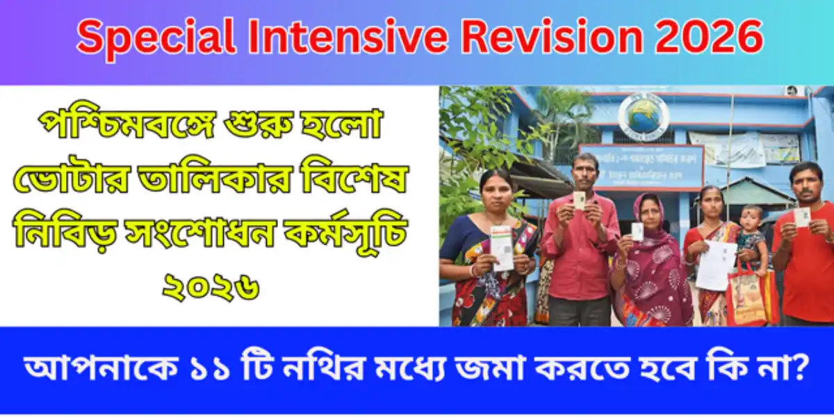 Special Intensive Revision of Electoral Roll 2026