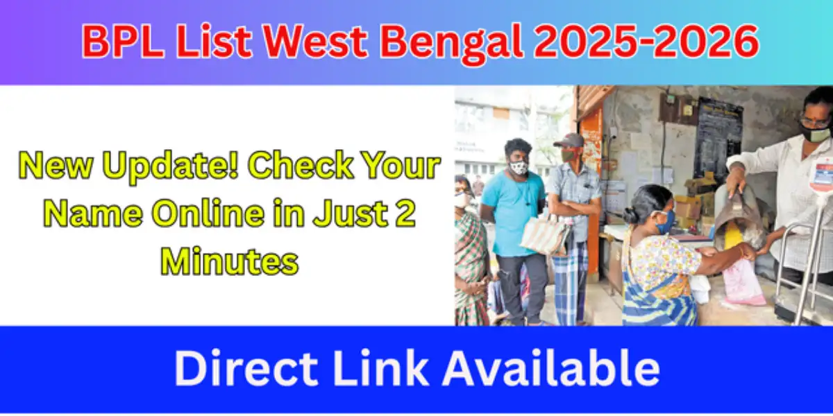 BPL List West Bengal 2025-2026