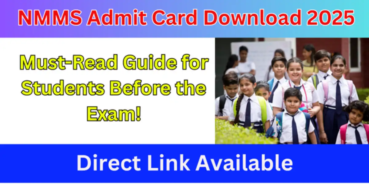 NMMS Admit Card Download 2025