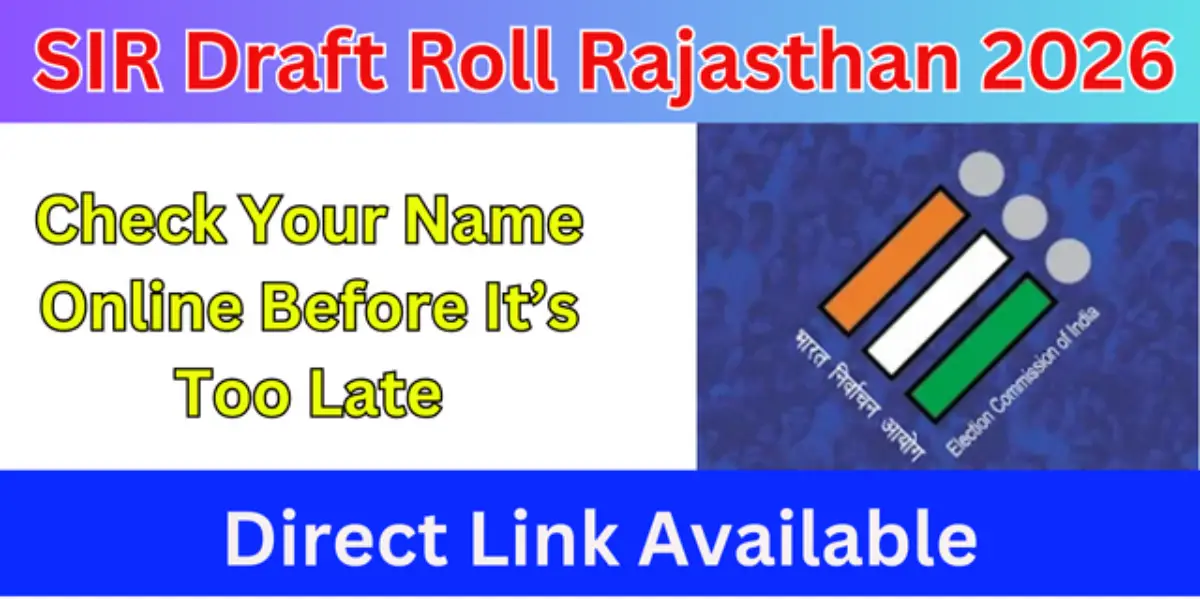 SIR Draft Roll Rajasthan 2026