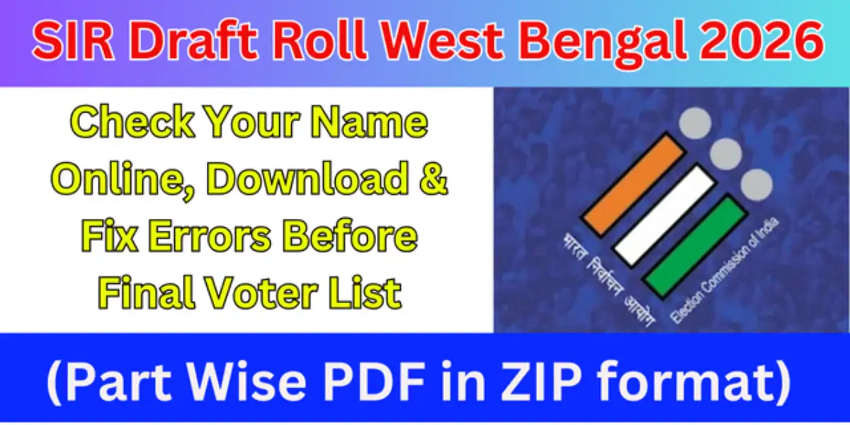 SIR Draft Roll West Bengal 2026