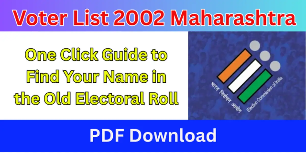 Voter List 2002 Maharashtra PDF Download