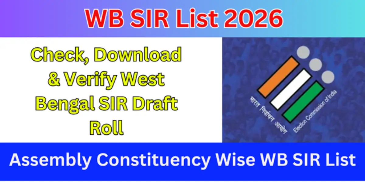 WB SIR List 2026