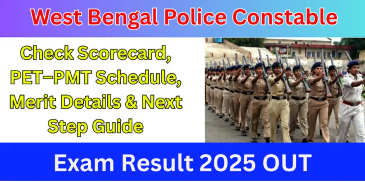 West Bengal Police Constable Exam Result 2025