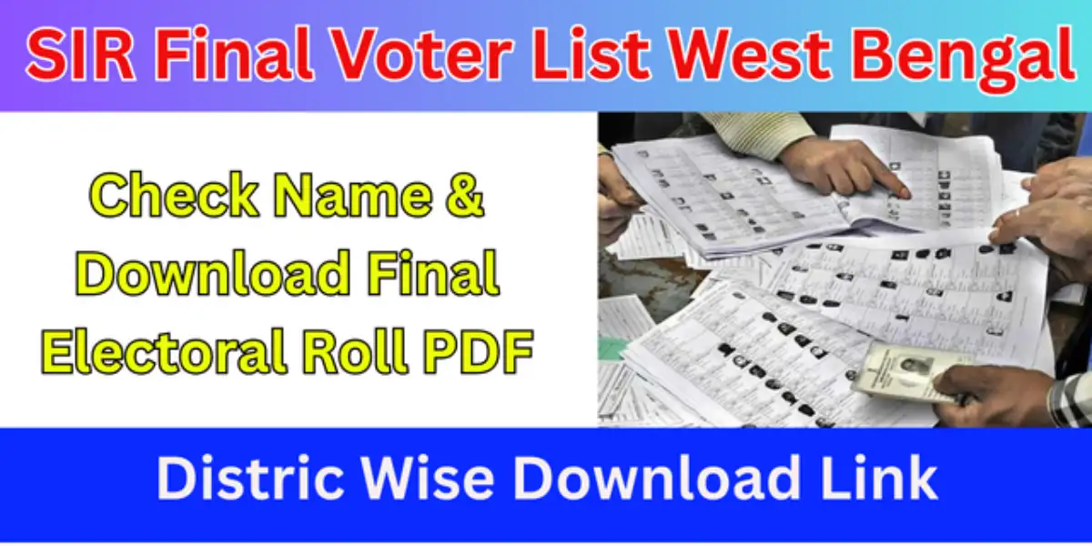 SIR Final Voter List West Bengal