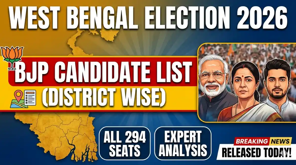 BJP Candidate List 2026 West Bengal