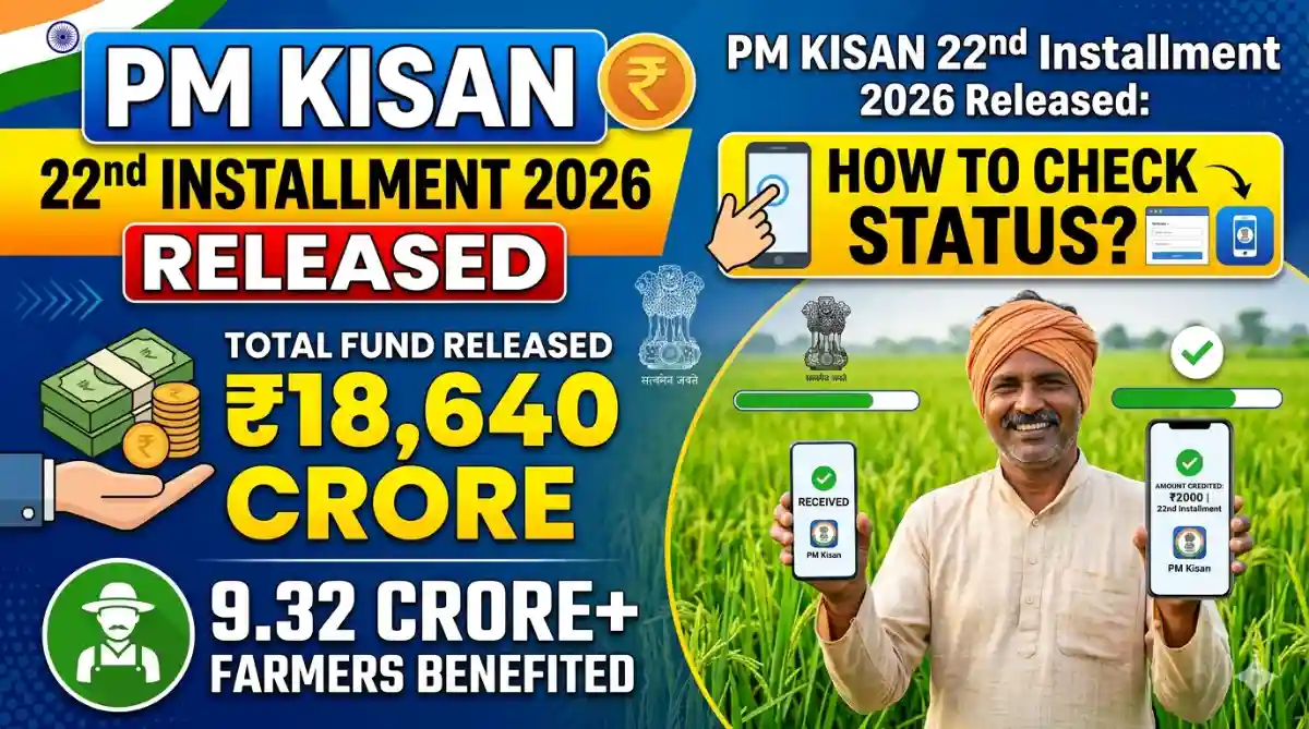 PM Kisan 22nd Installment 2026 Status Check