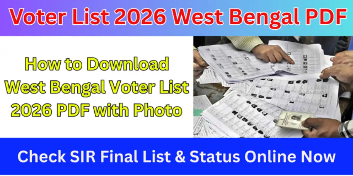 Voter List 2026 West Bengal PDF Download With Photo