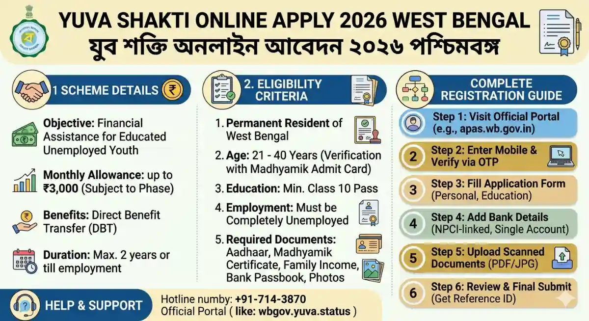 Yuva Shakti Online Apply 2026 West Bengal